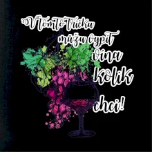 V tomto tričku můžu vypít vína kolik chci