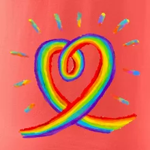 Srdce pride duha kreslená