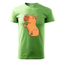 Kapybara s palcem nahoru