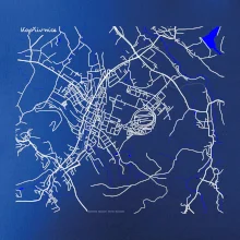 Kopřivnice - Mapa s vodními toky