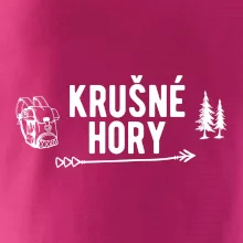 Krušné hory nápis