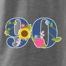 Květinové číslo kreslené - 90