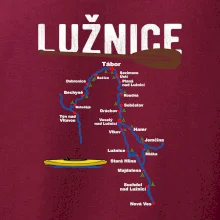 Mapa řeky Lužnice