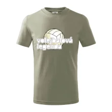 Volejbalová legenda - bílé písmo