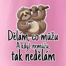 Dělám, co můžu. A když nemůžu, tak nedělám.