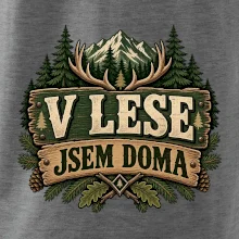 V lese jsem doma myslivecký lesní znak