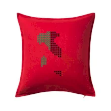 Itálie obrys vlajka