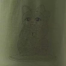 Kočka mávající mandala