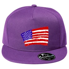 Americká vlajka ohnutá