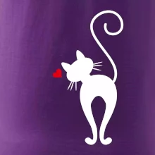 Zamilovaná kočka zezadu