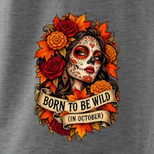 Born to be wild podzimní květinová lebka