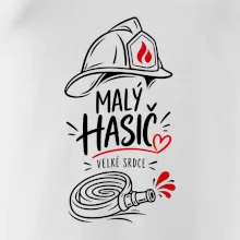Malý hasič s velkým srdcem - minimalistická kresba