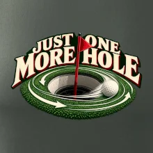 Just one more hole golfový green