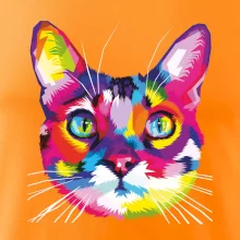 Kočka duhová hlava