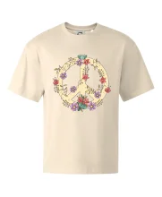 Peace symbol pískový