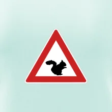 Dopravní značka - Pozor veverka