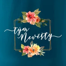 Tým nevěsty čtverec oranžový