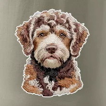 Lagotto romagnolo vyšívaná hlava na prsu