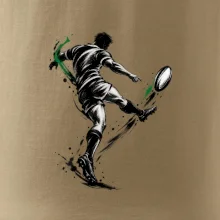 Ragbyový kop v pohybu