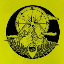 Cestování - hory kompas