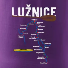 Mapa řeky Lužnice