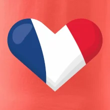 Francouzská vlajka srdce