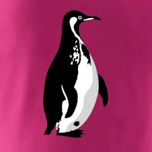 Tučňák černobílý z boku