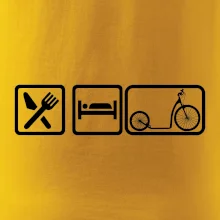 Eat sleep koloběžka velké a malé kolo