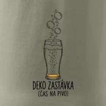 Deko zastávka čas na pivo sklenice s potápěčskými bublinami