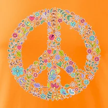 Peace symbol lístečky