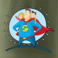 Táta superman - holka a kluk