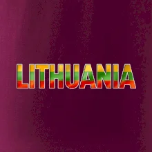 Lithuania - nápis vlajka