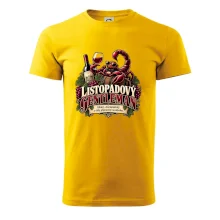 Listopadový gentleman se sklenkou červeného vína