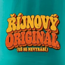 Říjnový originál už se nevyrábí retro nápis