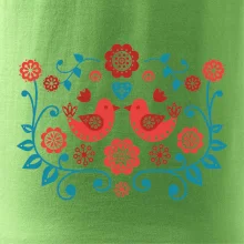 folklor - dva červení ptáčci