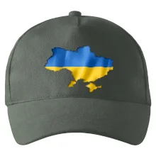 Ukrajina vlajka mapa