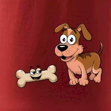 Parové triko - Pes a kost