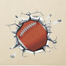 Americký fotbal míč v triku