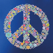 Peace symbol lístečky