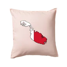 Mapa Malta s vlajkou