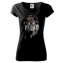 Vlk indián se sluchátky