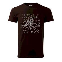 Černobílá mapa Vizovice