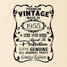 Vintage Etiketa - 1955