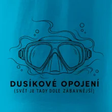 Dusíkové opojení potápěčská maska s vlnícími se linkami