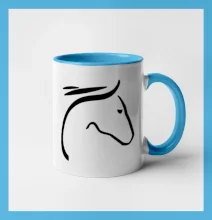 Kůň - hlava silueta