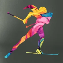 Barevná běžkařka