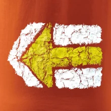 Párová turistická značka žlutá