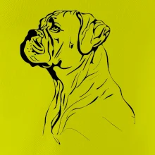 Boxer černá kresba