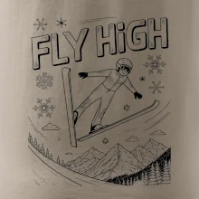 Černobílý skokan fly high