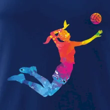 Volejbalista/Volejbalistka splash s míčem
